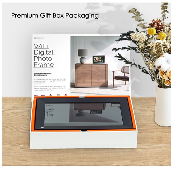 NEW HD Touch Screen Smart Cloud 10.1 Inch WiFi Photo Frame with Motion Sensor - Picture 6 of 9